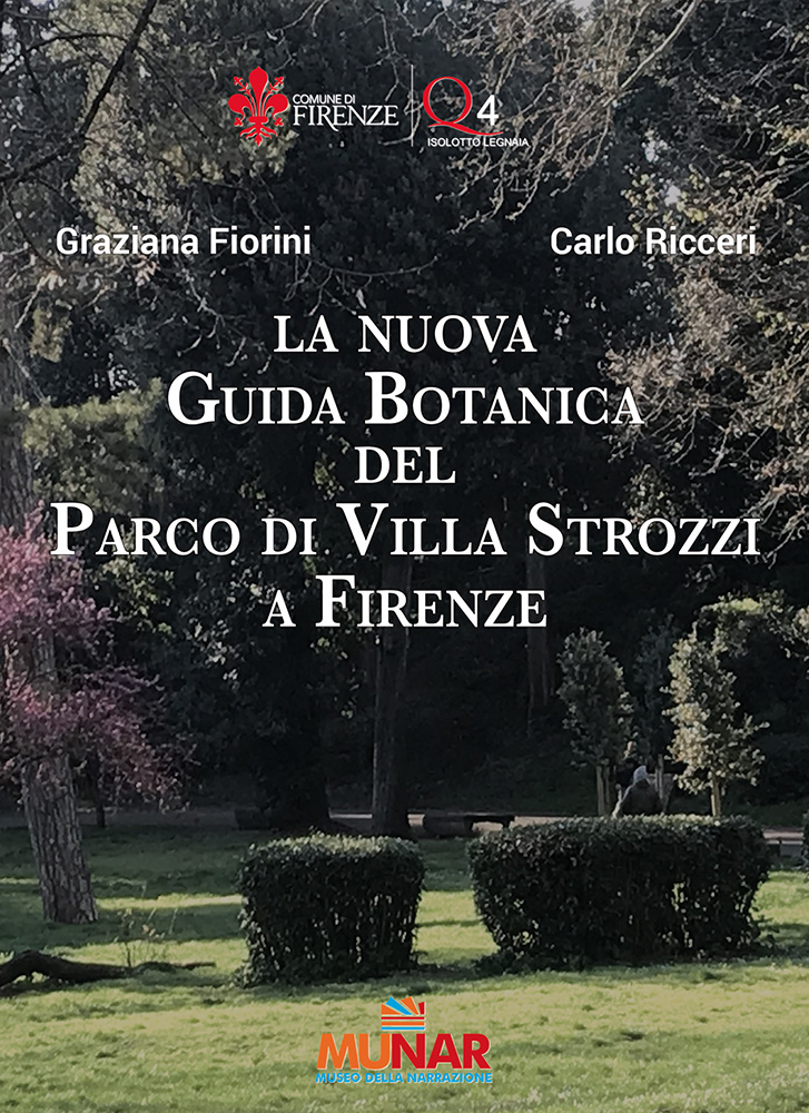 Cover della «Nuova Guida Botanica del  Parco di Villa Strozzi a Firenze»