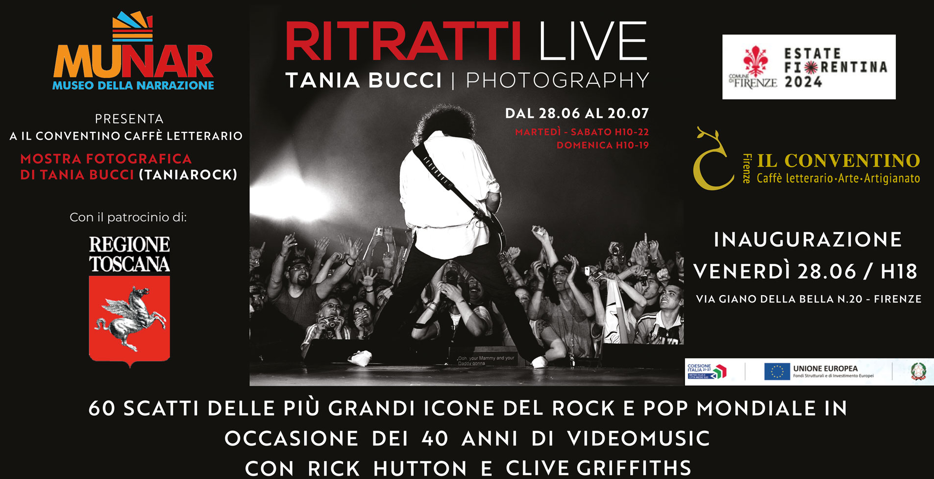 Ritratti LIVE – mostra fotografica di Tania Bucci