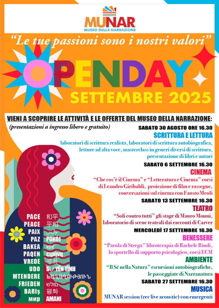 Locandina Open Day 2025 - MUNAR WEB