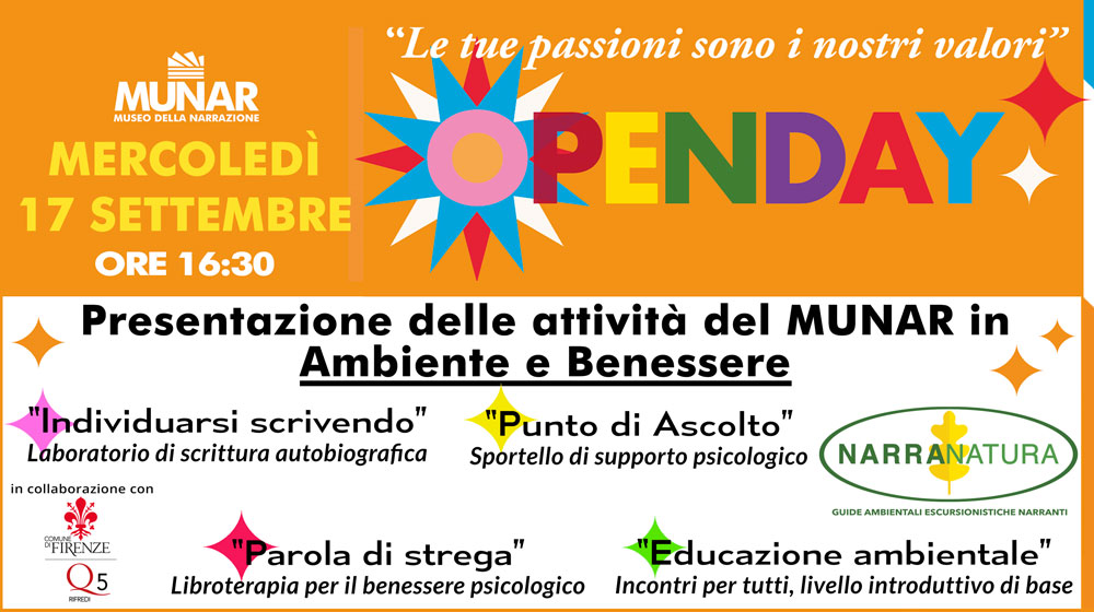 BANNER openday MUNAR 2025 Ambiente Benessere