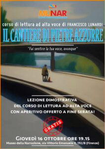 «Il Cantiere di Pietre azzurre» @ Museo della Narrazione - APS