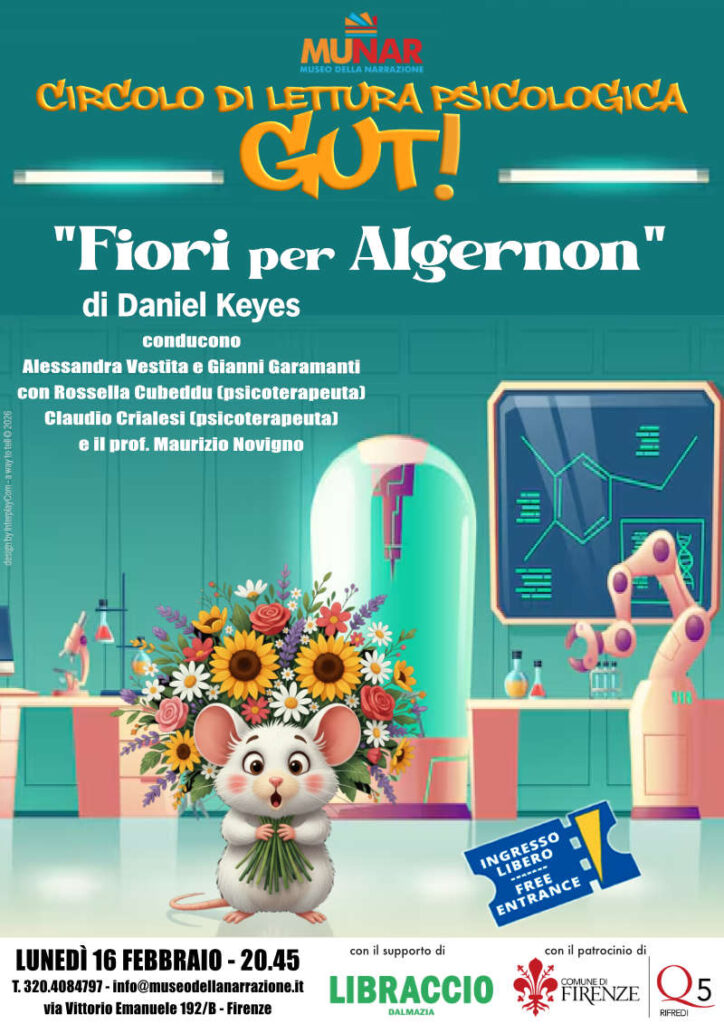 Locandina GUT Daniel Keyes Fiori per Algernon