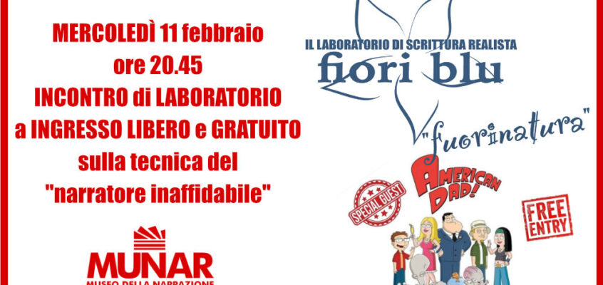 Extra incontro Fiori blu: il narratore inaffidabile