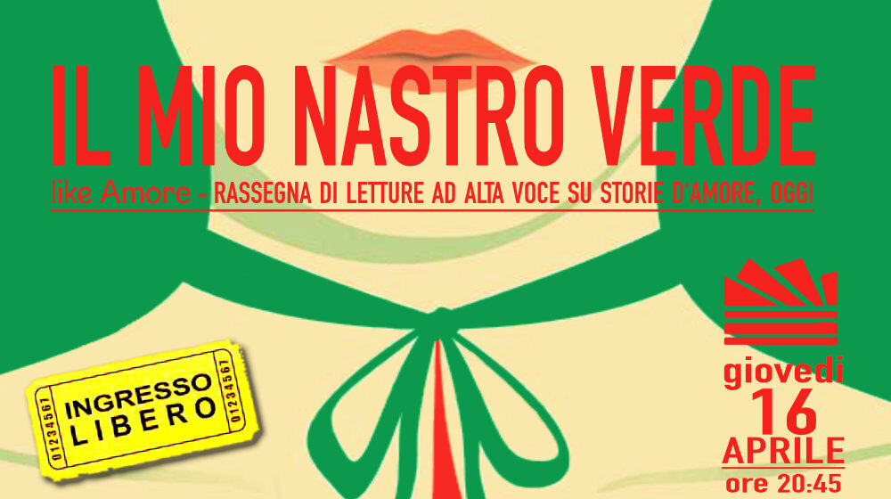 banner il mio nastro verde - lettura ad alta voce Like Amore 1000x560px
