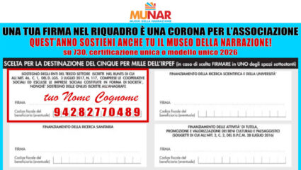 Banner 5x1000 Museo della Narrazione 2026