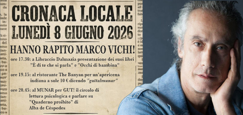 Tre eventi con Marco Vichi