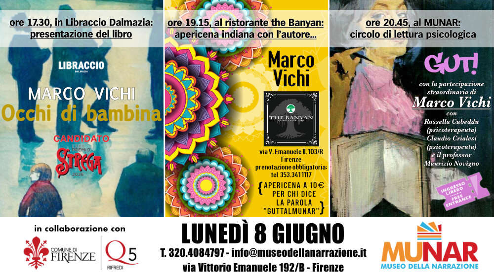 banner Tre eventi al MUNAR con MARCO VICHI 1000x560px