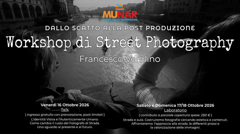 banner Workshop Street Photography Francesco Verolino