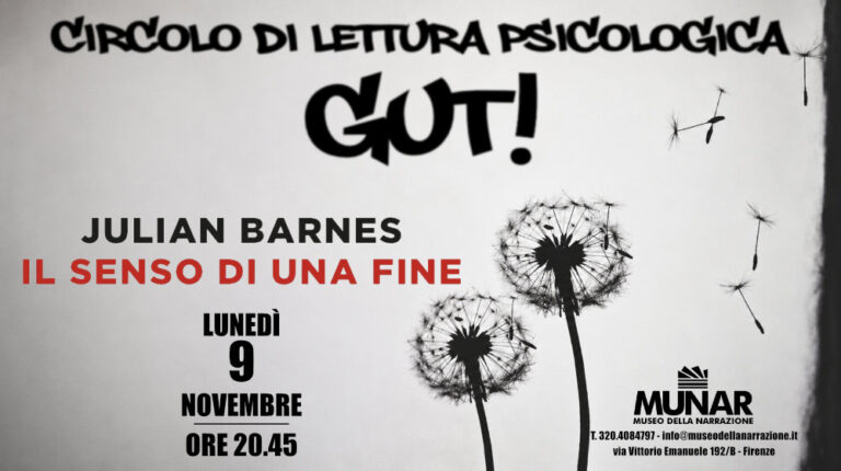 Banner GUT 091126 Il senso di una fine JULIAN BARNES