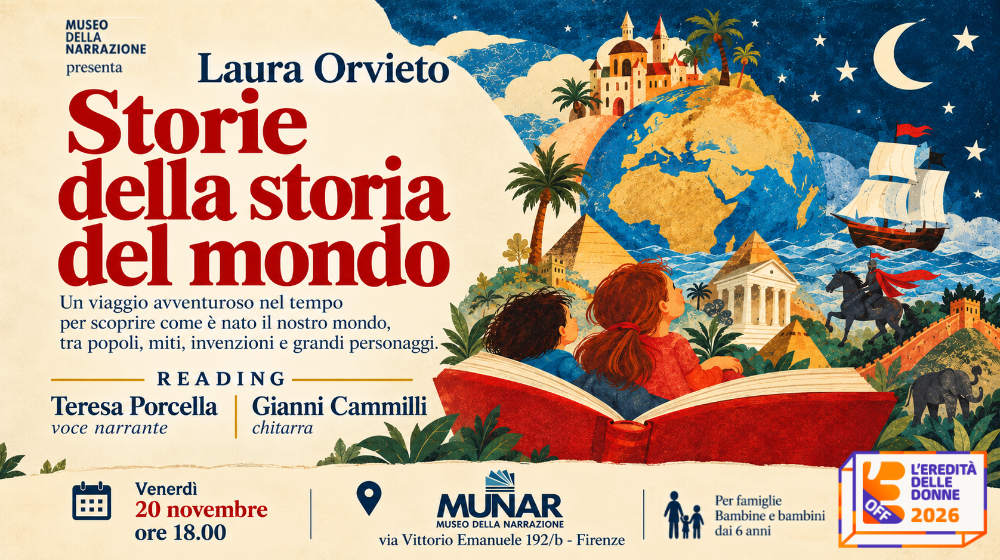 Banner Storia del Mondo Laura Orvieto Teresa Porcella Gianni Cammilli