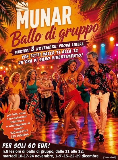 Locandina Ballo MUNAR con Rita Gozzoli